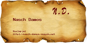 Nasch Damos névjegykártya